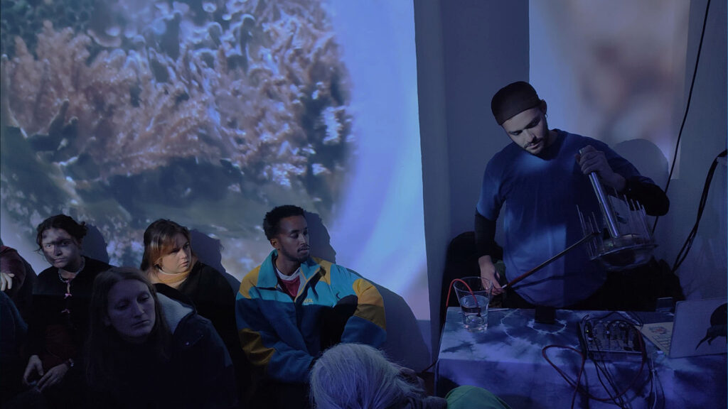 Coral Heart ~ Coral Choir, artwork by Juan Pablo Pacheco on coral-reef regeneration at the Ocean2100