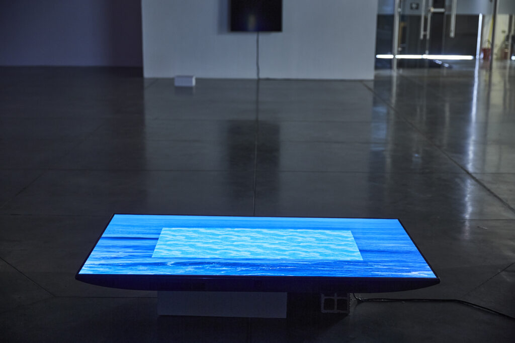 Installation of the Artwork "The Principle of All Things is Water" by artist Juan Pablo Pacheco