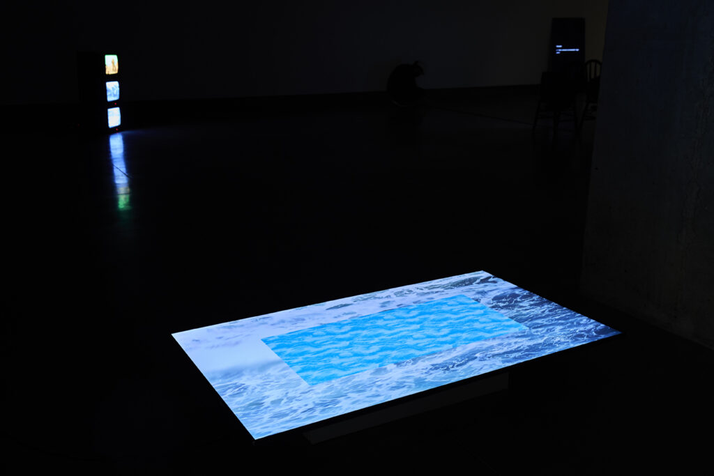 Installation of the Artwork "The Principle of All Things is Water" by artist Juan Pablo Pacheco